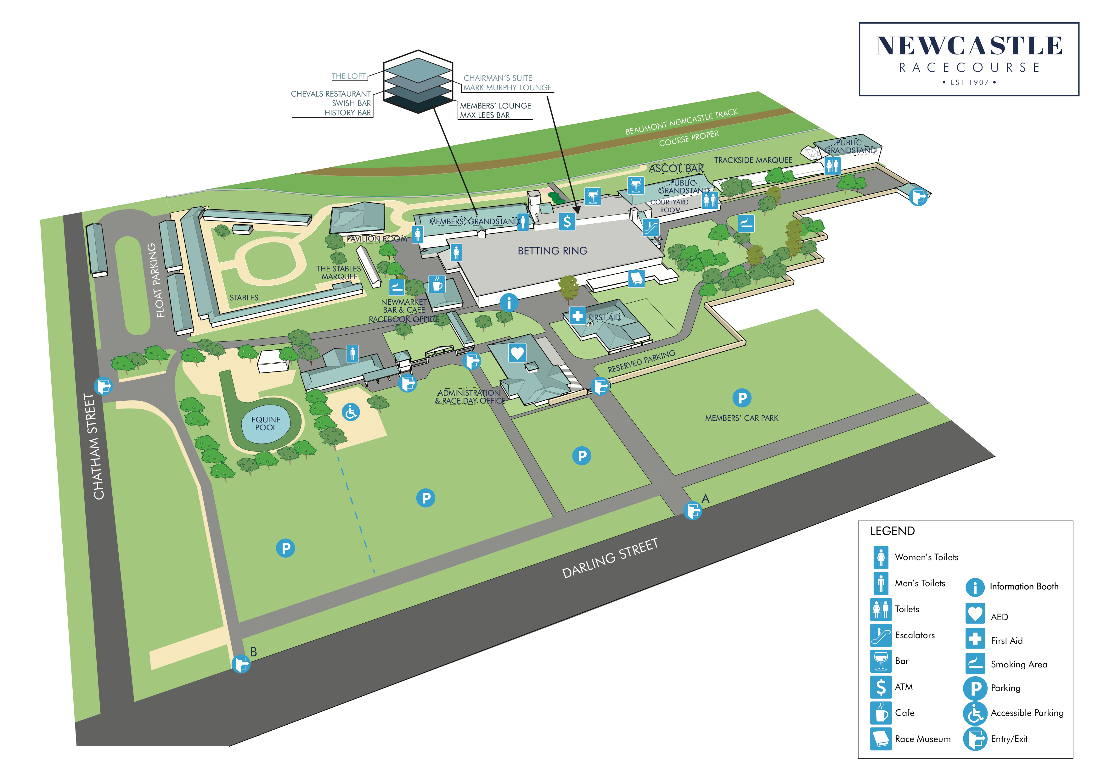 Racecourse Map Newcastle Racecourse